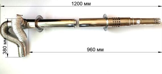 ДЫМОХОД КОКСИАЛЬНЫЙ 1000L (D75/100) SLIDE CMF S-type ДЫМОХОД КОКСИАЛЬНЫЙ 1000L (D75/100) SLIDE CMF S-type